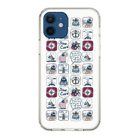Slim Protection Case［ SINA COVA - All-Over Marine Pattern ］
