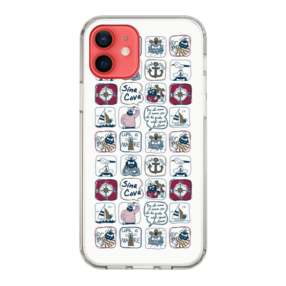 Slim Protection Case［ SINA COVA - All-Over Marine Pattern ］