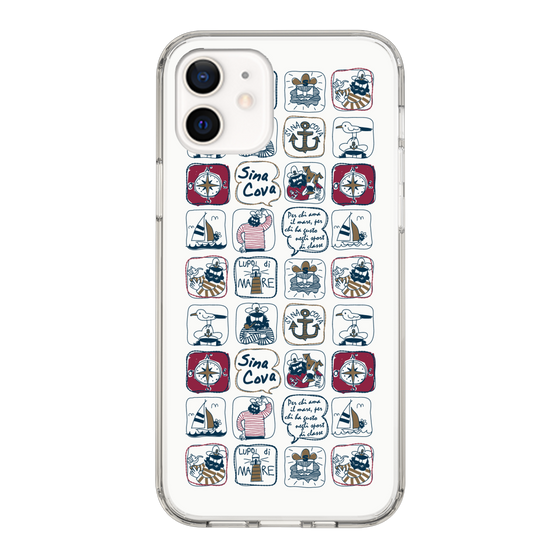 Slim Protection Case［ SINA COVA - All-Over Marine Pattern ］