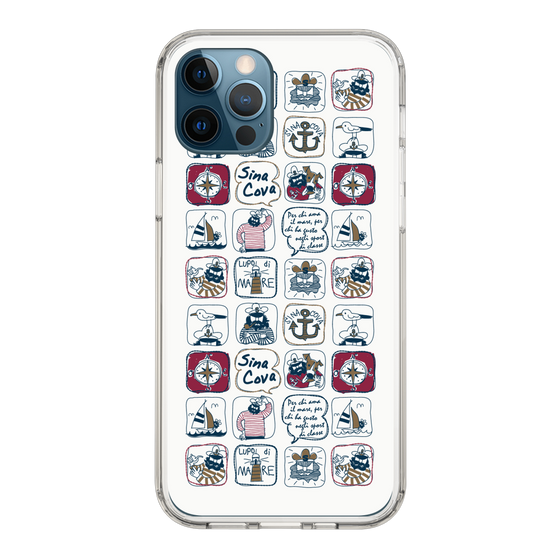 Slim Protection Case［ SINA COVA - All-Over Marine Pattern ］