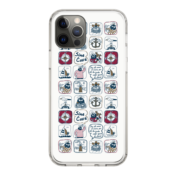 Slim Protection Case［ SINA COVA - All-Over Marine Pattern ］