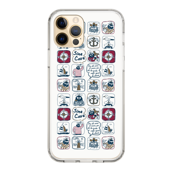 Slim Protection Case［ SINA COVA - All-Over Marine Pattern ］