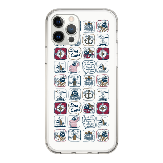 Slim Protection Case［ SINA COVA - All-Over Marine Pattern ］