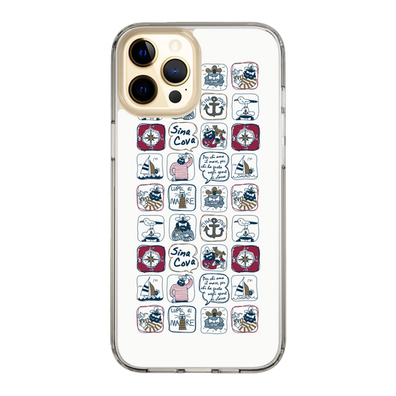Slim Protection Case［ SINA COVA - All-Over Marine Pattern ］