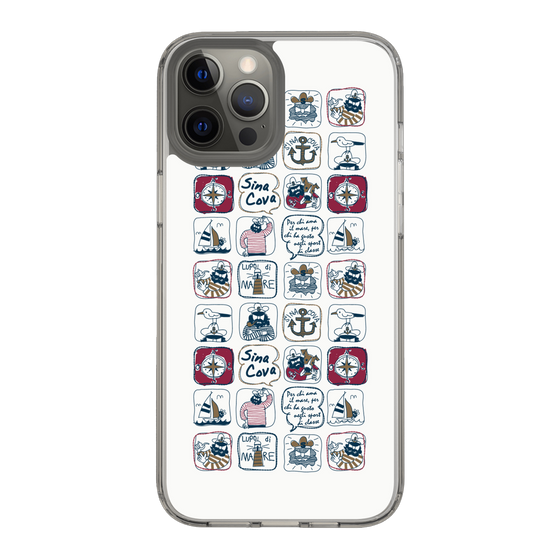 Slim Protection Case［ SINA COVA - All-Over Marine Pattern ］