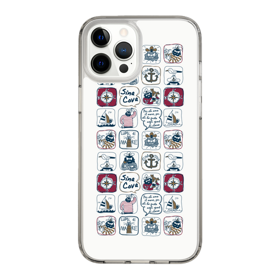Slim Protection Case［ SINA COVA - All-Over Marine Pattern ］