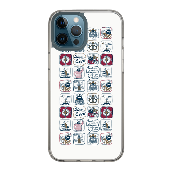 Slim Protection Case［ SINA COVA - All-Over Marine Pattern ］
