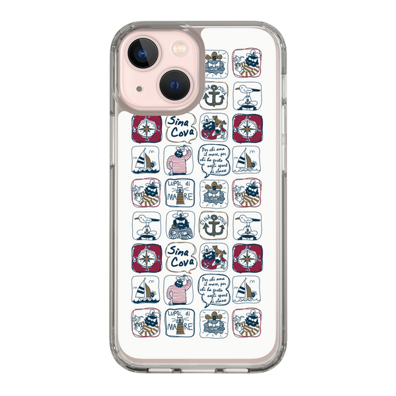Slim Protection Case［ SINA COVA - All-Over Marine Pattern ］