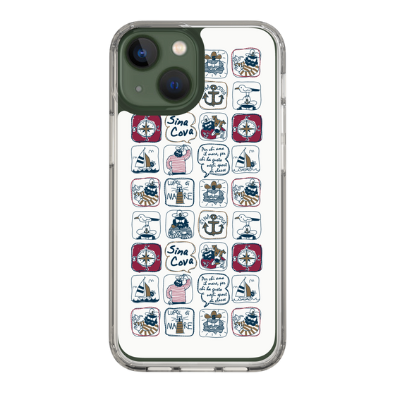 Slim Protection Case［ SINA COVA - All-Over Marine Pattern ］