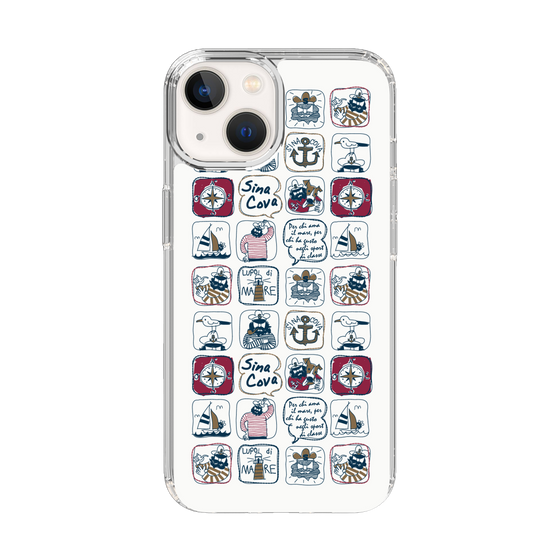 Slim Protection Case［ SINA COVA - All-Over Marine Pattern ］