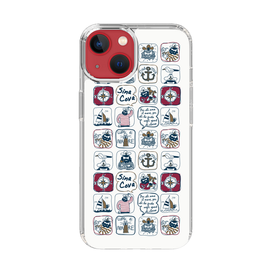 Slim Protection Case［ SINA COVA - All-Over Marine Pattern ］