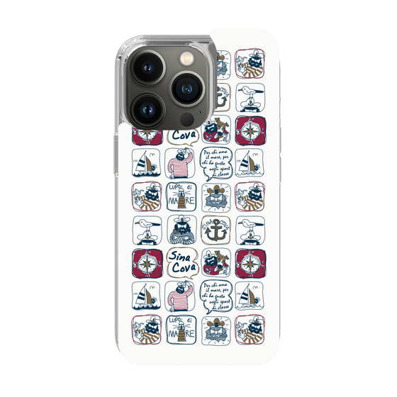 Slim Protection Case［ SINA COVA - All-Over Marine Pattern ］