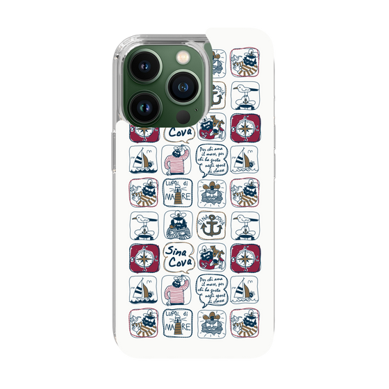 Slim Protection Case［ SINA COVA - All-Over Marine Pattern ］