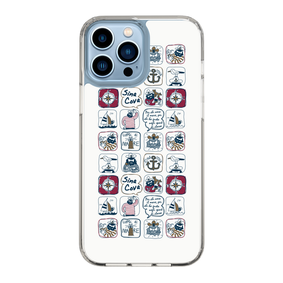 Slim Protection Case［ SINA COVA - All-Over Marine Pattern ］