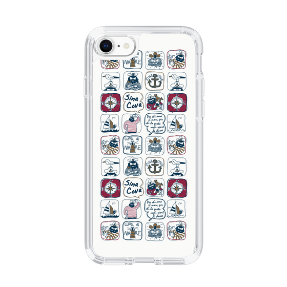 Slim Protection Case［ SINA COVA - All-Over Marine Pattern ］