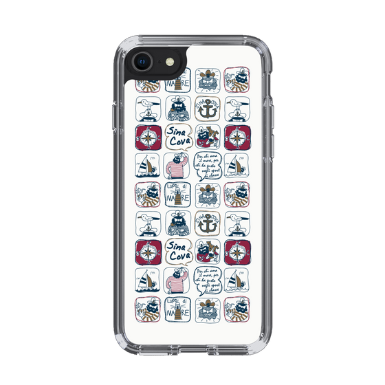 Slim Protection Case［ SINA COVA - All-Over Marine Pattern ］