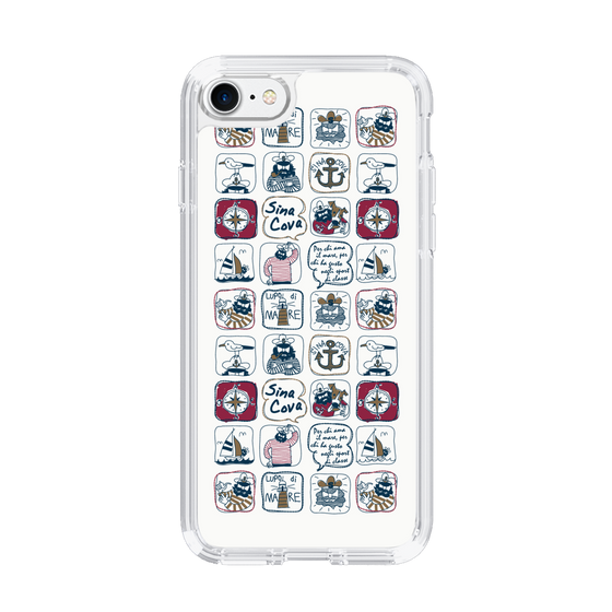 Slim Protection Case［ SINA COVA - All-Over Marine Pattern ］