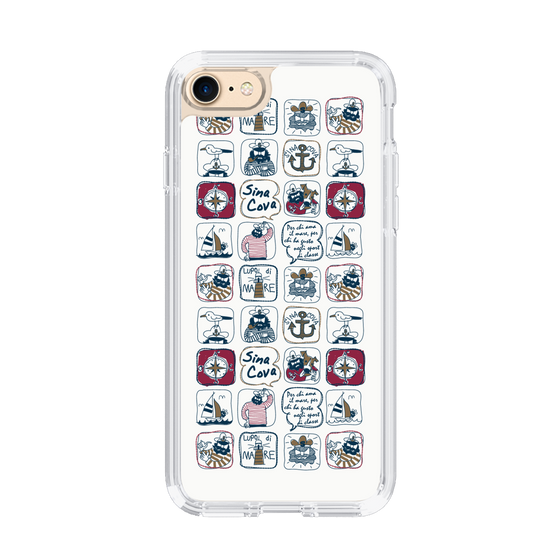 Slim Protection Case［ SINA COVA - All-Over Marine Pattern ］