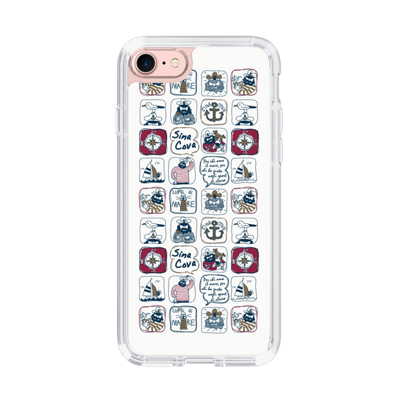 Slim Protection Case［ SINA COVA - All-Over Marine Pattern ］