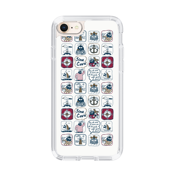 Slim Protection Case［ SINA COVA - All-Over Marine Pattern ］