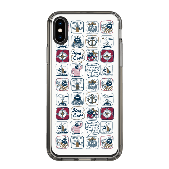 Slim Protection Case［ SINA COVA - All-Over Marine Pattern ］