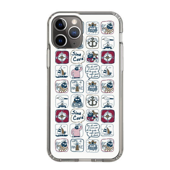 Slim Protection Case［ SINA COVA - All-Over Marine Pattern ］
