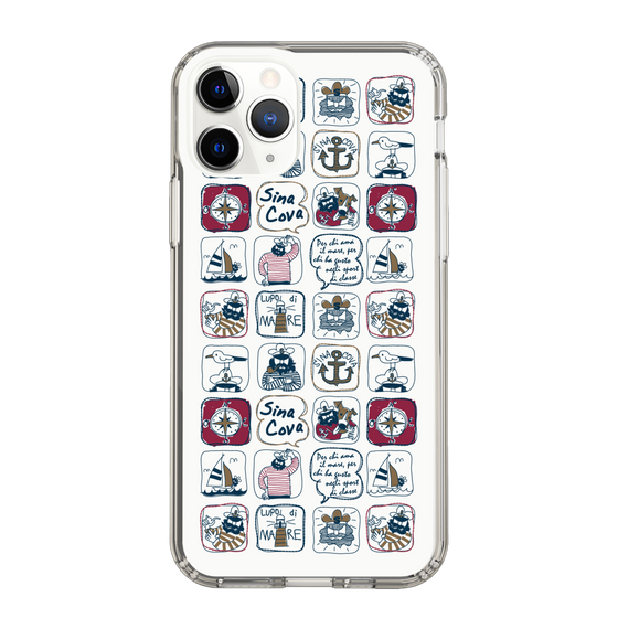 Slim Protection Case［ SINA COVA - All-Over Marine Pattern ］