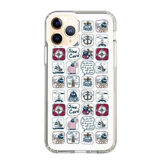 Slim Protection Case［ SINA COVA - All-Over Marine Pattern ］