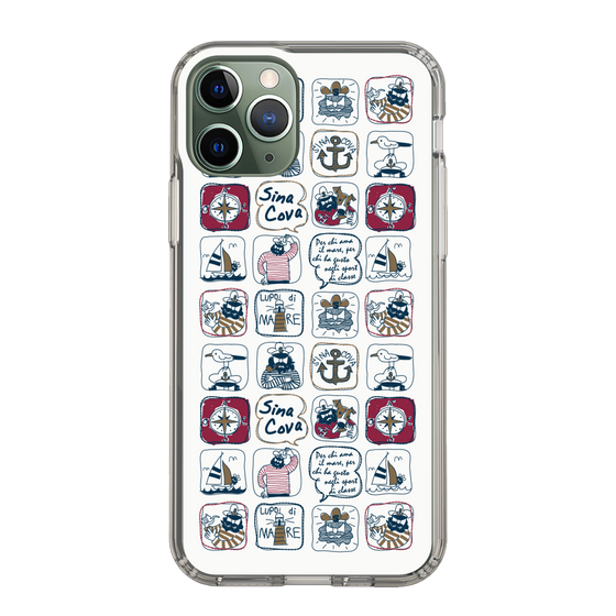 Slim Protection Case［ SINA COVA - All-Over Marine Pattern ］