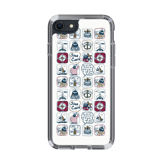 Slim Protection Case［ SINA COVA - All-Over Marine Pattern ］