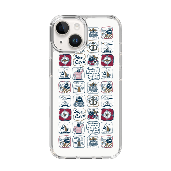 Slim Protection Case［ SINA COVA - All-Over Marine Pattern ］