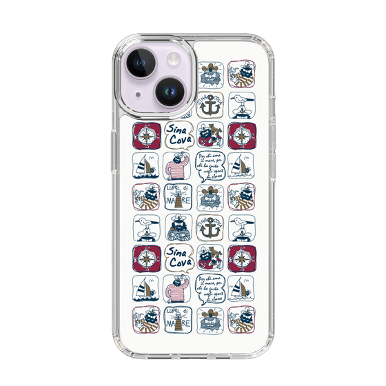 Slim Protection Case［ SINA COVA - All-Over Marine Pattern ］