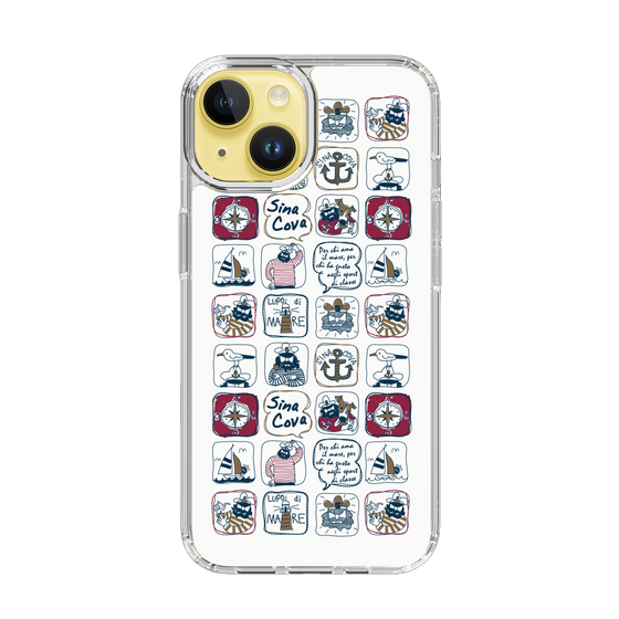 Slim Protection Case［ SINA COVA - All-Over Marine Pattern ］