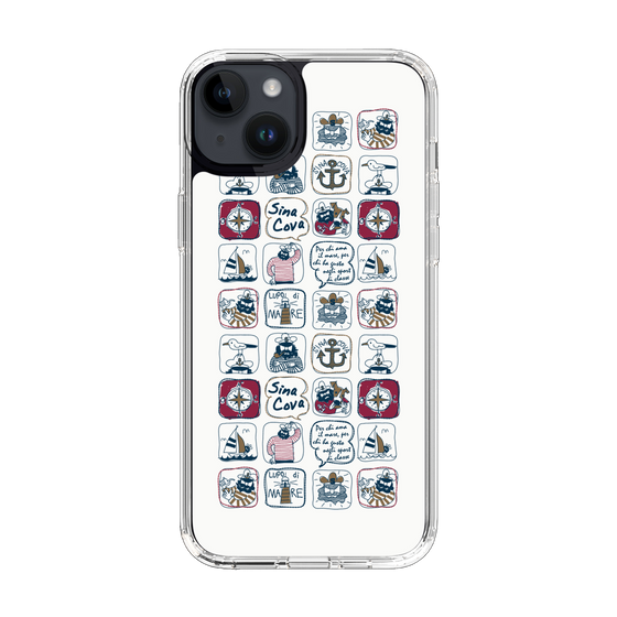 Slim Protection Case［ SINA COVA - All-Over Marine Pattern ］