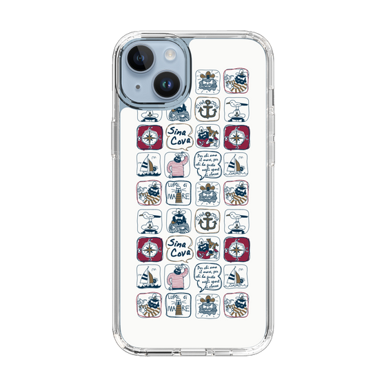 Slim Protection Case［ SINA COVA - All-Over Marine Pattern ］
