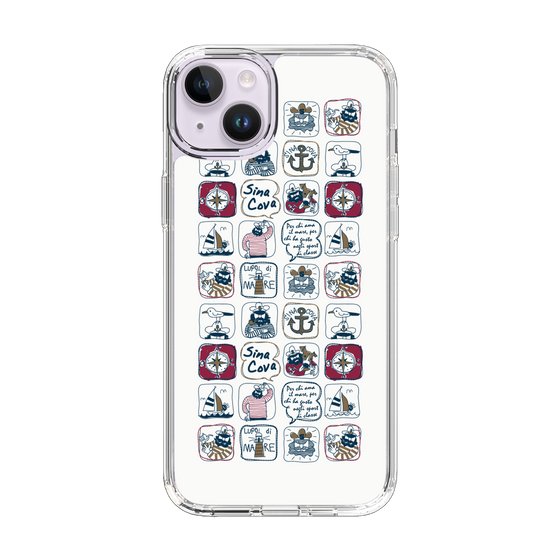 Slim Protection Case［ SINA COVA - All-Over Marine Pattern ］