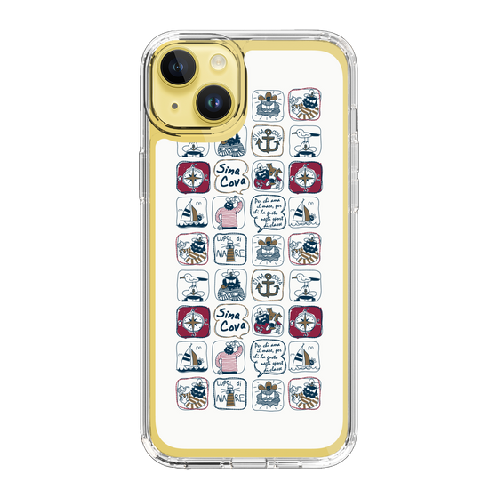 Slim Protection Case［ SINA COVA - All-Over Marine Pattern ］