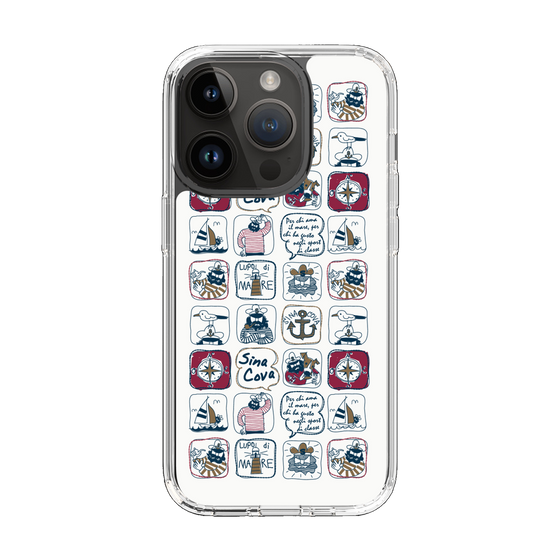 Slim Protection Case［ SINA COVA - All-Over Marine Pattern ］