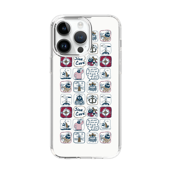 Slim Protection Case［ SINA COVA - All-Over Marine Pattern ］