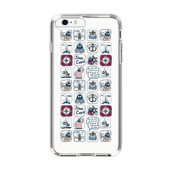 Slim Protection Case［ SINA COVA - All-Over Marine Pattern ］