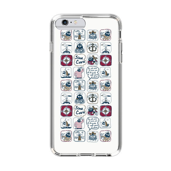 Slim Protection Case［ SINA COVA - All-Over Marine Pattern ］