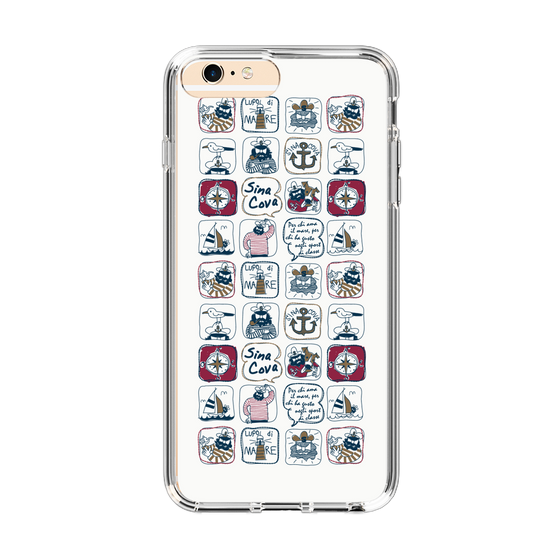 Slim Protection Case［ SINA COVA - All-Over Marine Pattern ］