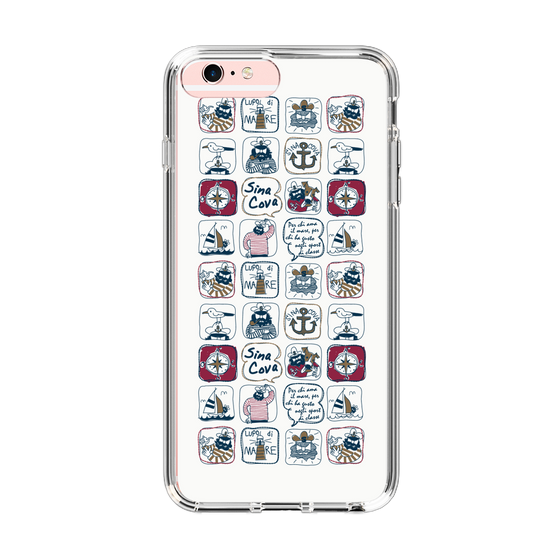 Slim Protection Case［ SINA COVA - All-Over Marine Pattern ］