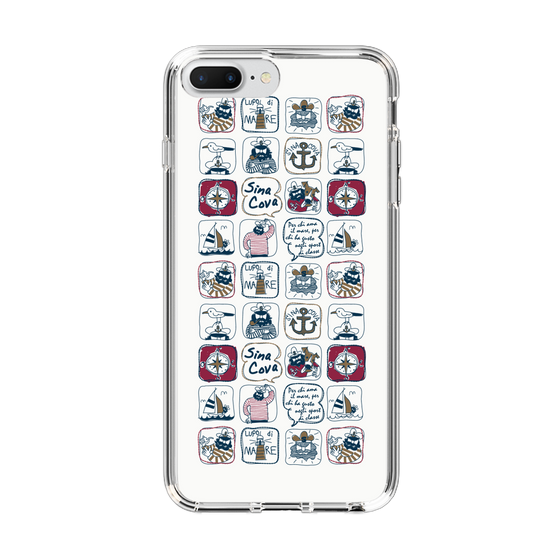 Slim Protection Case［ SINA COVA - All-Over Marine Pattern ］