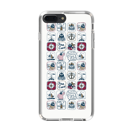 Slim Protection Case［ SINA COVA - All-Over Marine Pattern ］