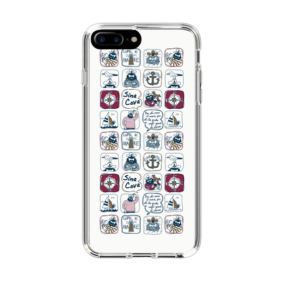 Slim Protection Case［ SINA COVA - All-Over Marine Pattern ］