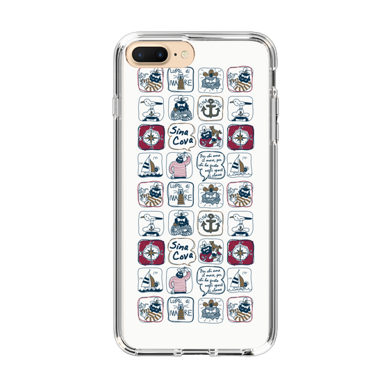 Slim Protection Case［ SINA COVA - All-Over Marine Pattern ］