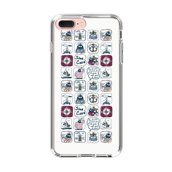 Slim Protection Case［ SINA COVA - All-Over Marine Pattern ］