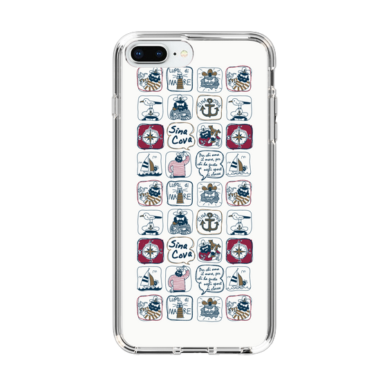 Slim Protection Case［ SINA COVA - All-Over Marine Pattern ］