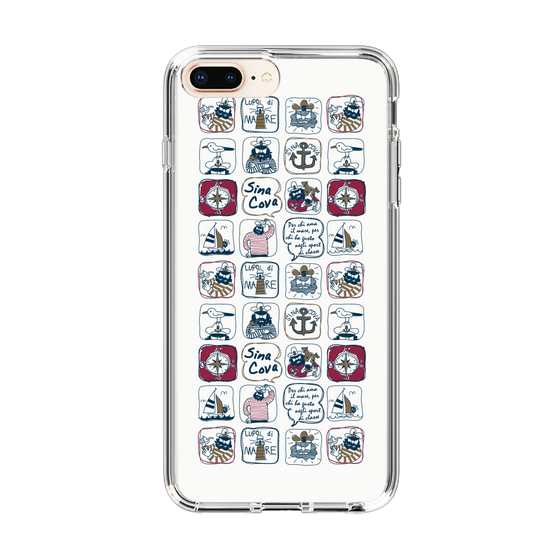 Slim Protection Case［ SINA COVA - All-Over Marine Pattern ］